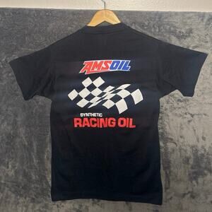 VTG 90s Amsoil Series 2000 Racing Single Stitch Tee Shirt Medium Black FOTL Oil